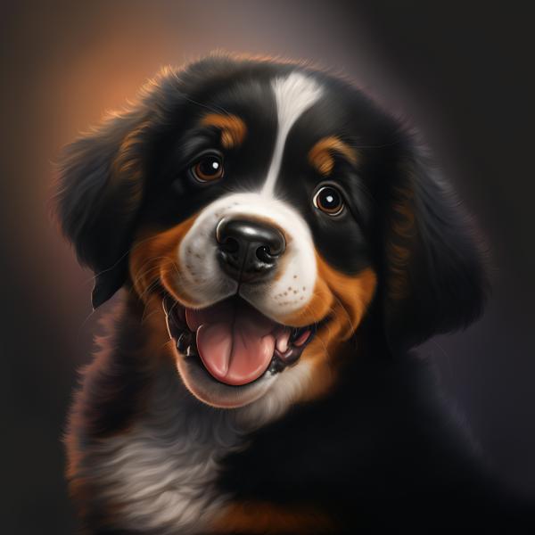 Picture of Bernese mountain dog Baby
