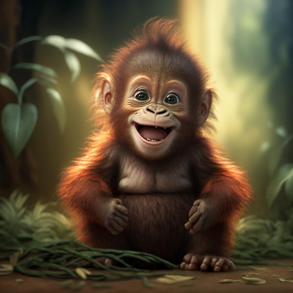 Picture of Orangutan Baby