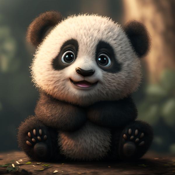 Tableau Panda Bébé