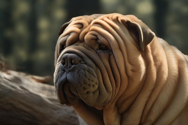 Picture of Sharpei In Its Natural Environment