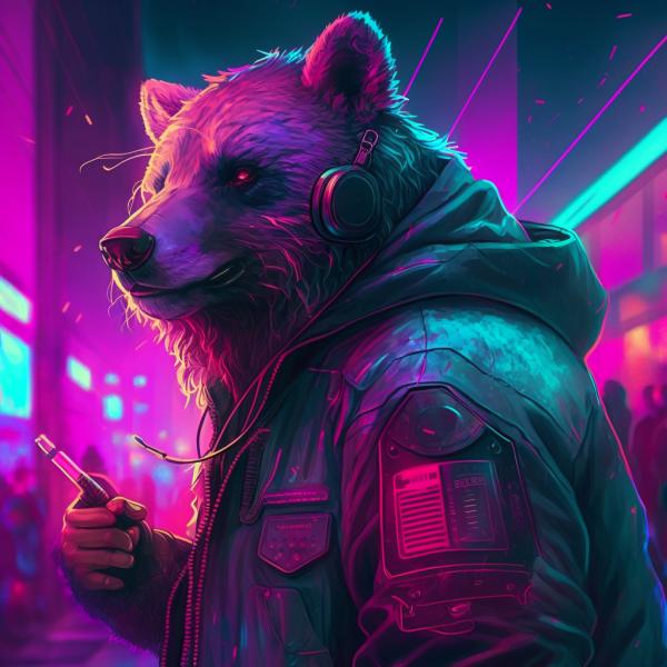 Picture of Bear Synthwave