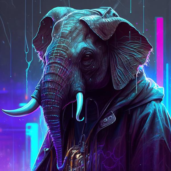 Picture of Elephant Synthwave