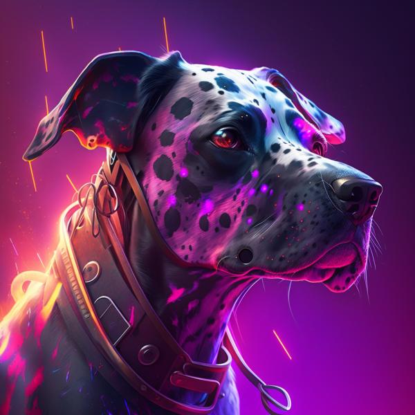 Picture of Dalmatian Synthwave