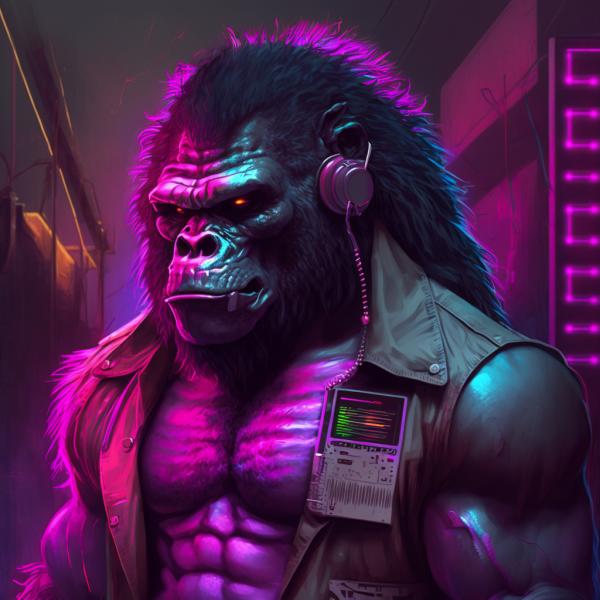 Picture of Gorilla Synthwave