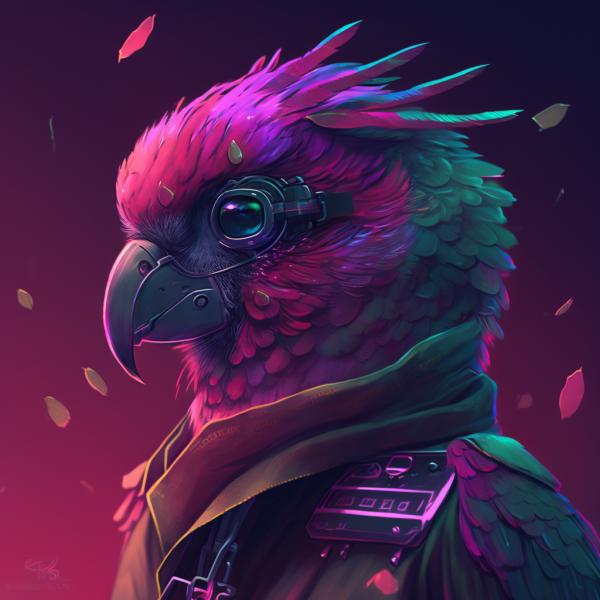 Picture of Parrot Synthwave