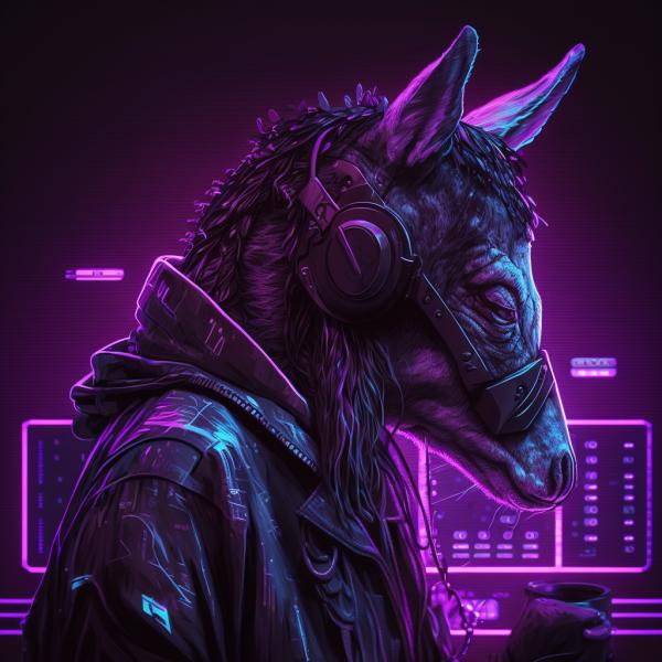 Tableau Ane Synthwave