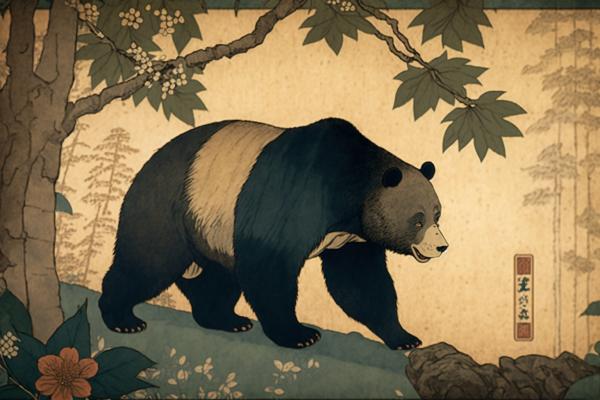 Picture of Bear Ukiyo-e