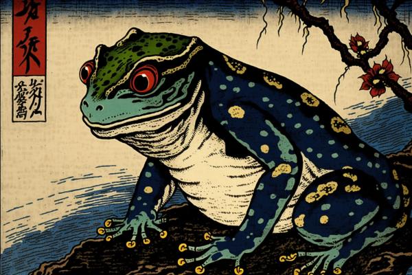 Picture of Frog Ukiyo-e