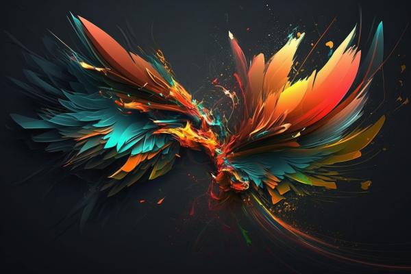 Picture of Parrot Abstract Art