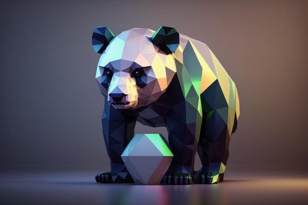 Picture of Panda Polygon