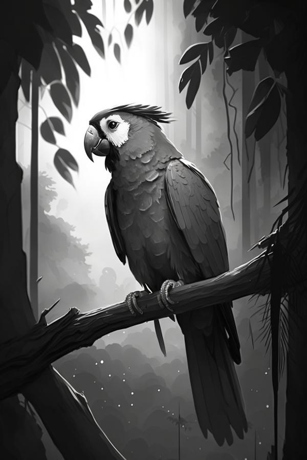 Picture of Parrot Monochrome