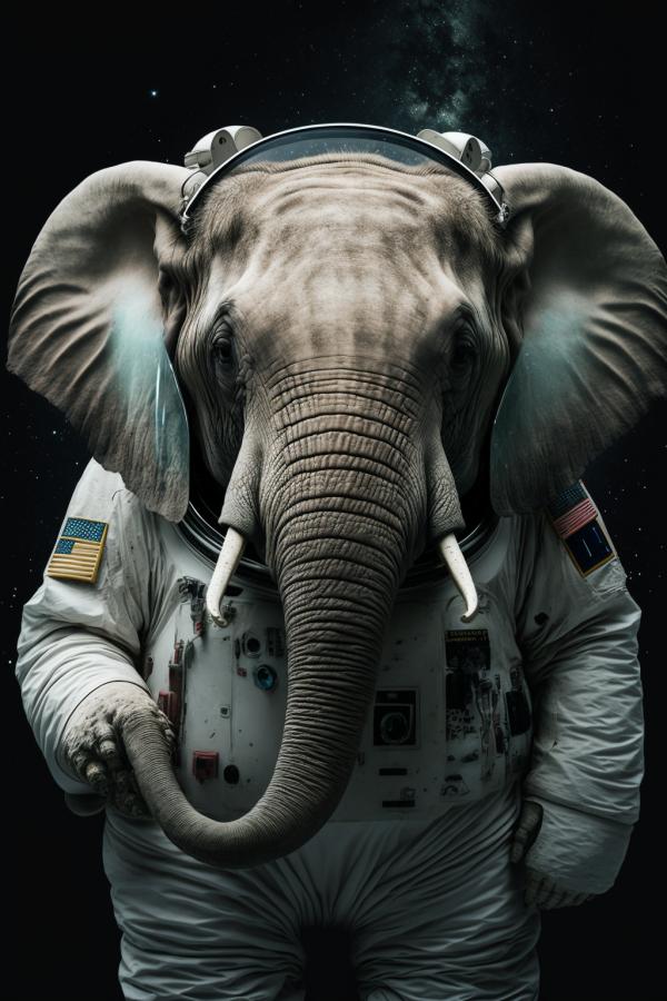 Picture of Elephant Astronaut