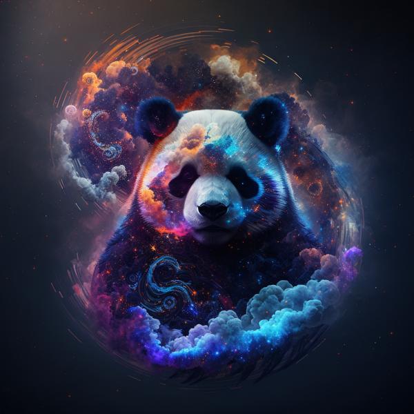 Tableau Panda Galaxie