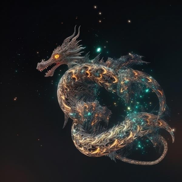 Tableau Dragon Galaxie
