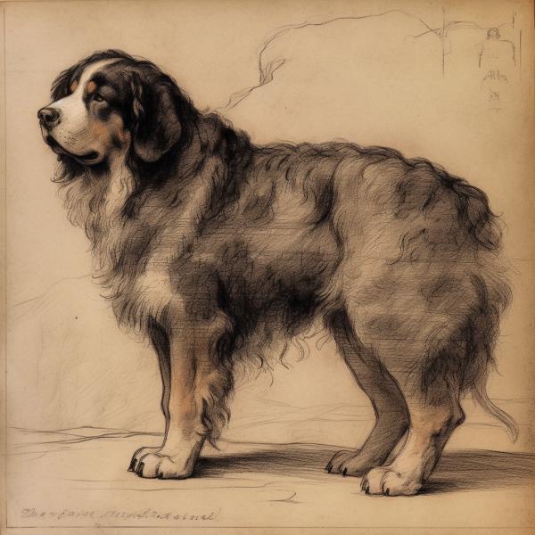 Picture of Bernese mountain dog Leonardo Da Vinci