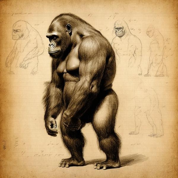 Picture of Gorilla Leonardo Da Vinci