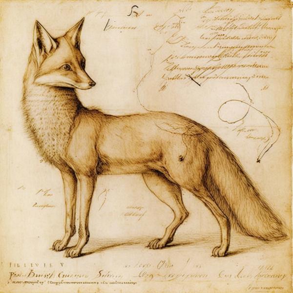Picture of Fox Leonardo Da Vinci