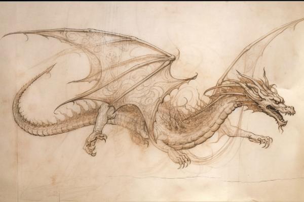 Tableau Dragon Léonard De Vinci