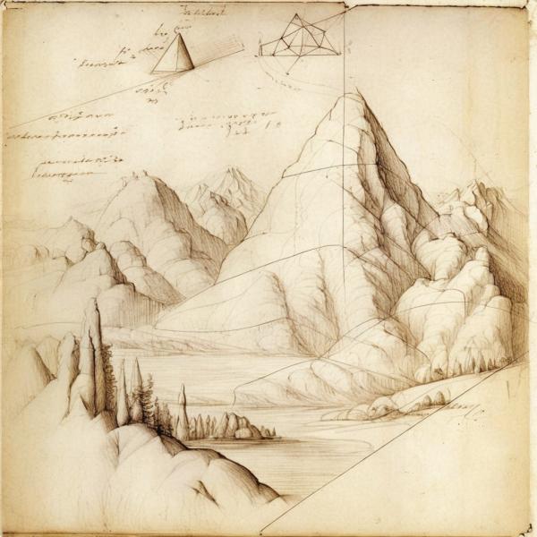 Tableau Montagne Léonard De Vinci