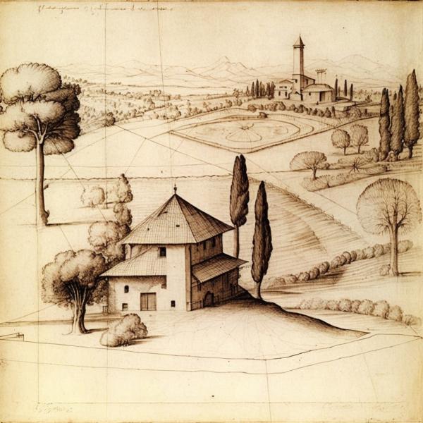 Tableau Rural Léonard De Vinci