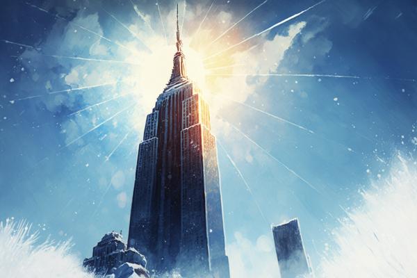 Picture of Empire state building Winter