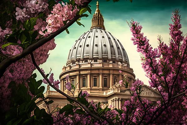 Picture of St. Peter's Basilica Spring
