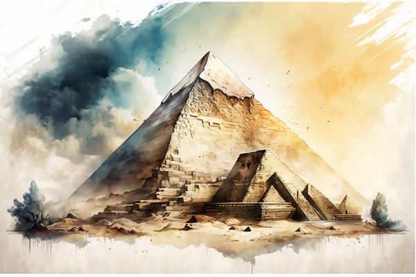 Tableau Pyramide de Khéops Printemps