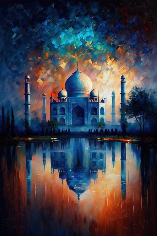 Tableau Taj Mahal Mystique