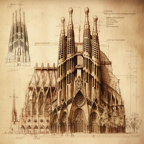 Tableau Sagrada Familia Léonard De Vinci