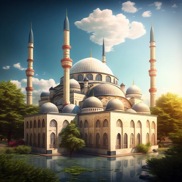 Tableau Mosquée été