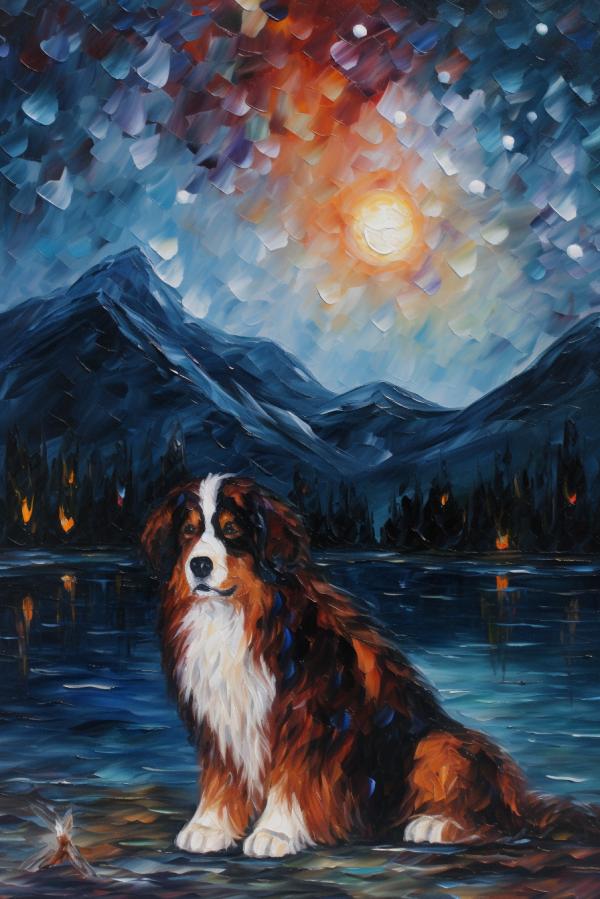 Picture of Bernese mountain dog Mystical