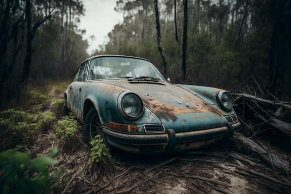 Tableau Porsche 911 Abandon