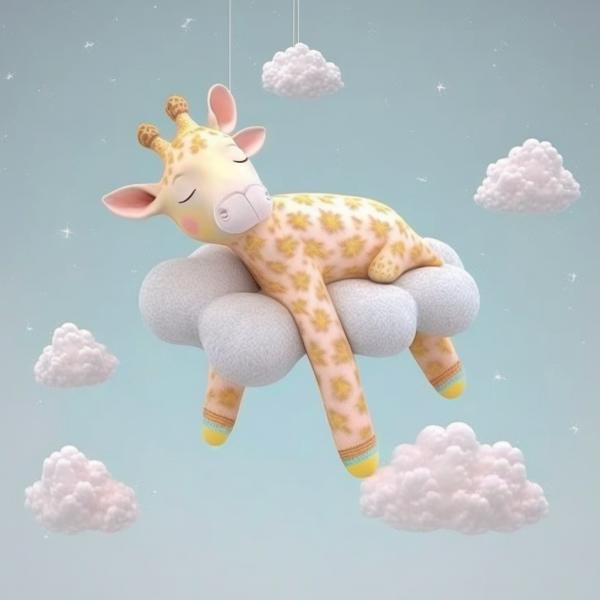 Picture of Giraffe Sleeping