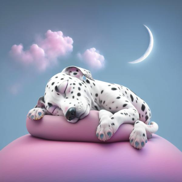 Picture of Dalmatian Sleeping