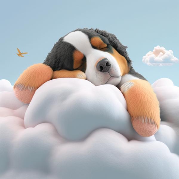 Picture of Bernese mountain dog Sleeping