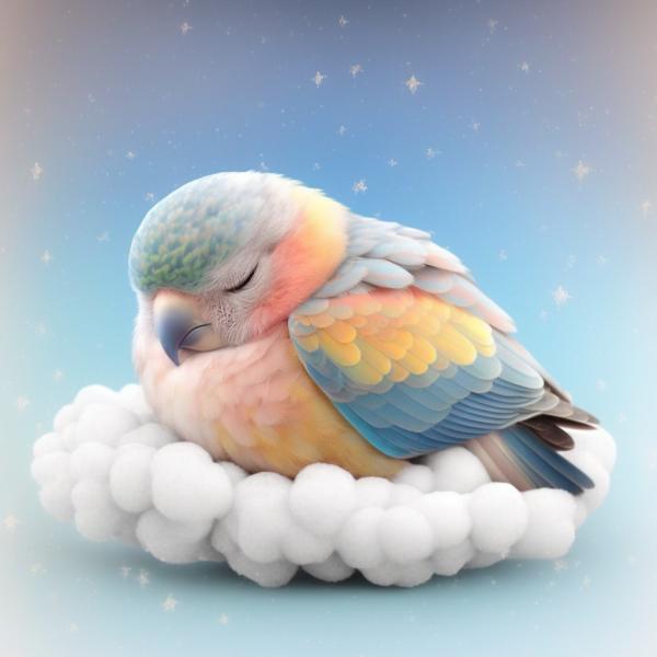 Picture of Parrot Sleeping