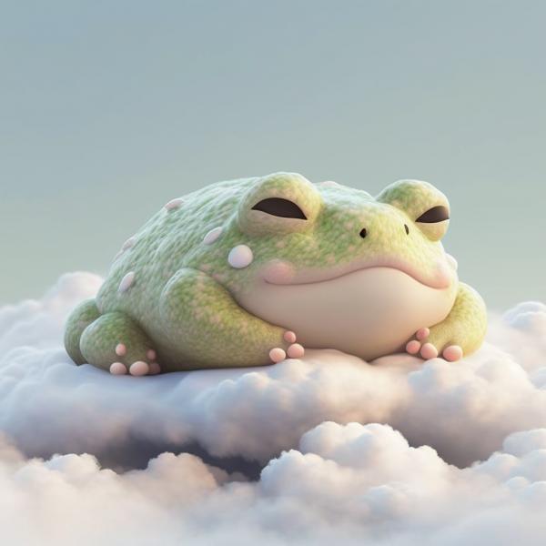 Picture of Frog Sleeping
