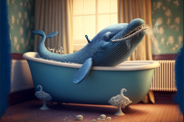 Picture of Whale In Bathtub