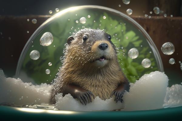Picture of Marmot In Bathtub